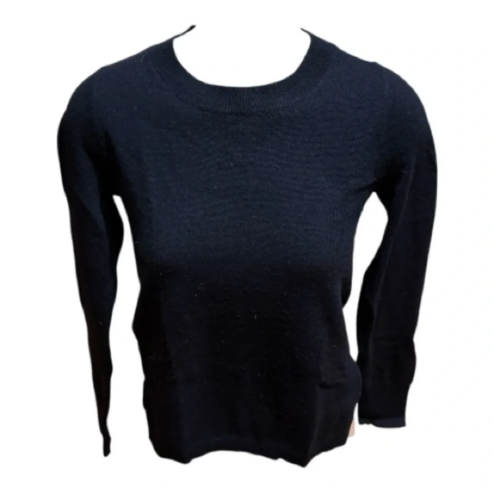 J. Crew 100% Cashmere Black Crewneck Sweater XS